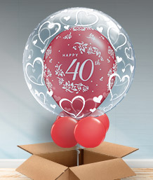 Personalised Anniversary Bubble Balloons | Party Save Smile